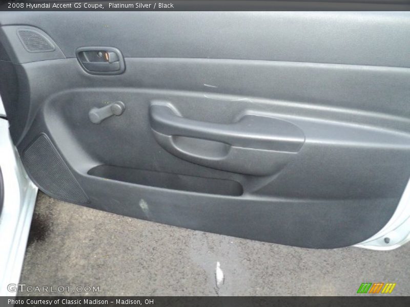 Platinum Silver / Black 2008 Hyundai Accent GS Coupe