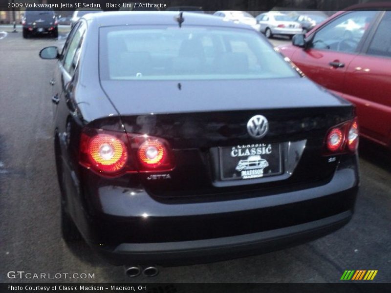 Black Uni / Anthracite 2009 Volkswagen Jetta SE Sedan
