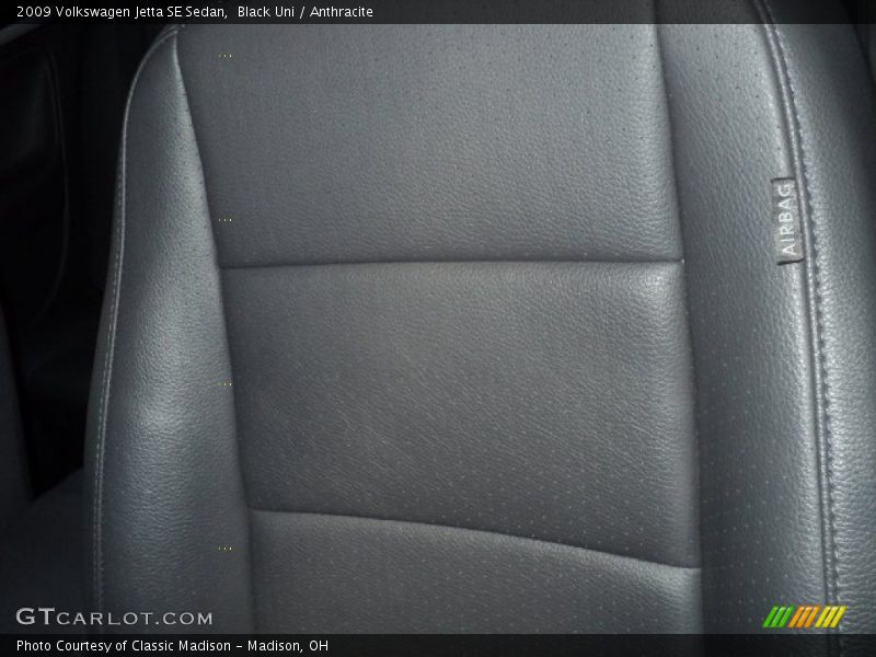 Black Uni / Anthracite 2009 Volkswagen Jetta SE Sedan