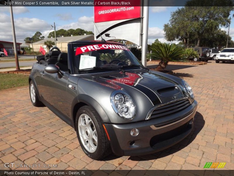 Dark Silver Metallic / Carbon Black/Black 2007 Mini Cooper S Convertible
