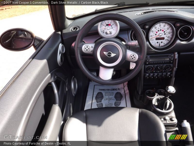 Dark Silver Metallic / Carbon Black/Black 2007 Mini Cooper S Convertible