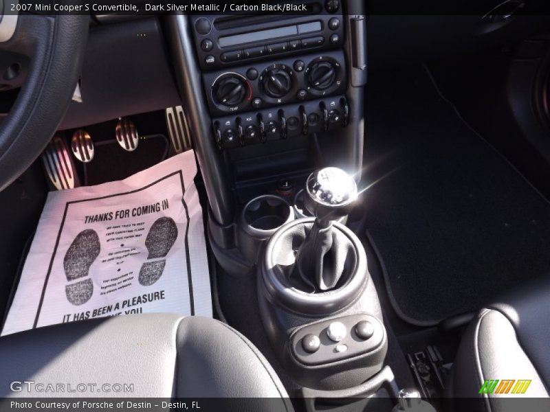 Dark Silver Metallic / Carbon Black/Black 2007 Mini Cooper S Convertible