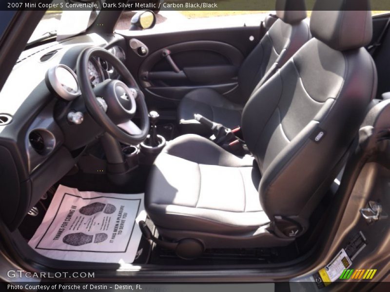 Dark Silver Metallic / Carbon Black/Black 2007 Mini Cooper S Convertible