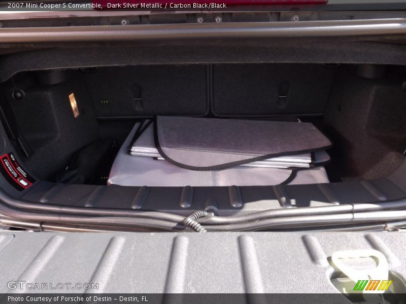 Dark Silver Metallic / Carbon Black/Black 2007 Mini Cooper S Convertible