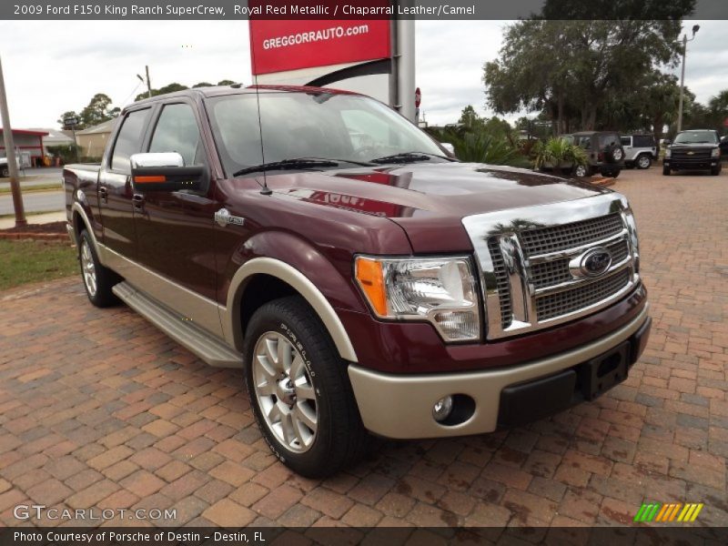 Royal Red Metallic / Chaparral Leather/Camel 2009 Ford F150 King Ranch SuperCrew