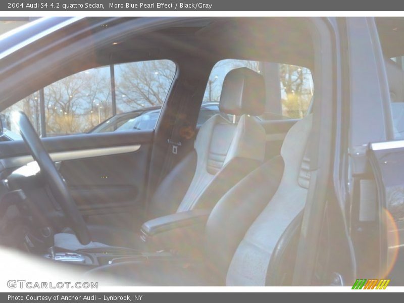 Moro Blue Pearl Effect / Black/Gray 2004 Audi S4 4.2 quattro Sedan