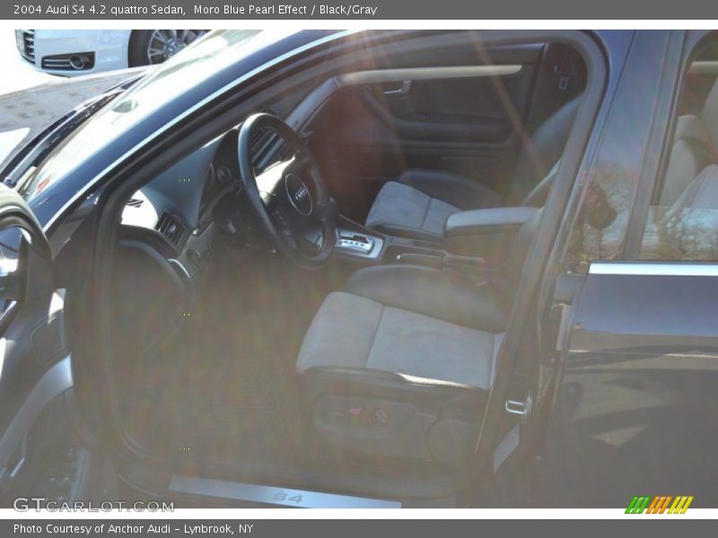 Moro Blue Pearl Effect / Black/Gray 2004 Audi S4 4.2 quattro Sedan