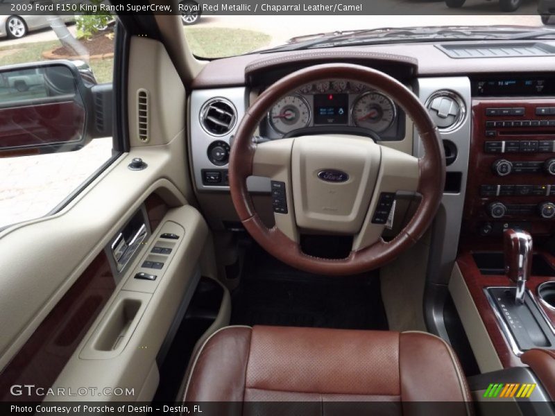 Royal Red Metallic / Chaparral Leather/Camel 2009 Ford F150 King Ranch SuperCrew
