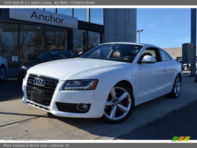 Ibis White / Cinnamon Brown 2009 Audi A5 3.2 quattro Coupe