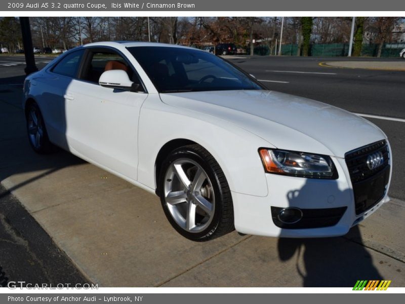 Ibis White / Cinnamon Brown 2009 Audi A5 3.2 quattro Coupe