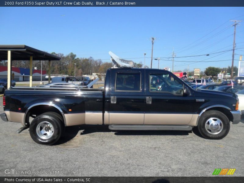 Black / Castano Brown 2003 Ford F350 Super Duty XLT Crew Cab Dually
