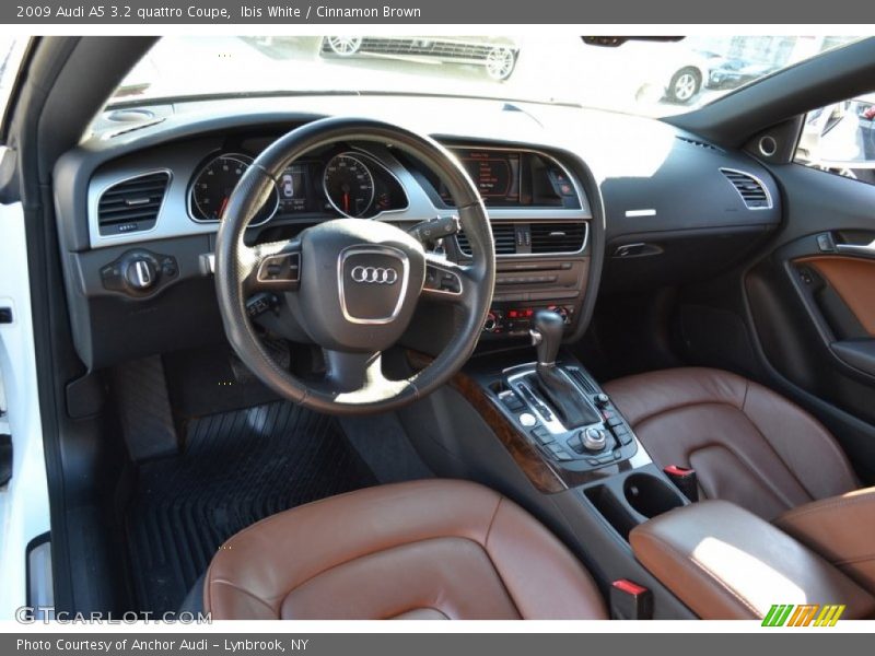 Ibis White / Cinnamon Brown 2009 Audi A5 3.2 quattro Coupe
