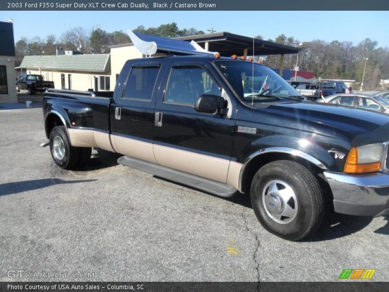 Black / Castano Brown 2003 Ford F350 Super Duty XLT Crew Cab Dually