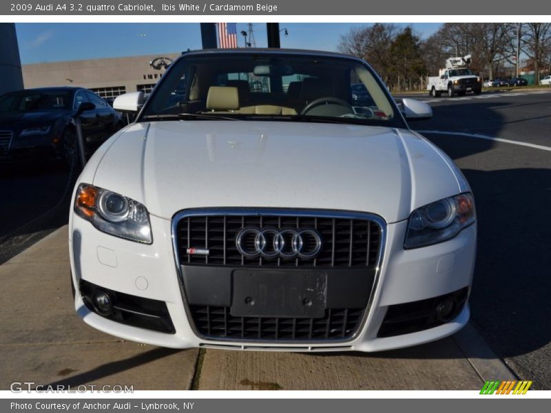 Ibis White / Cardamom Beige 2009 Audi A4 3.2 quattro Cabriolet