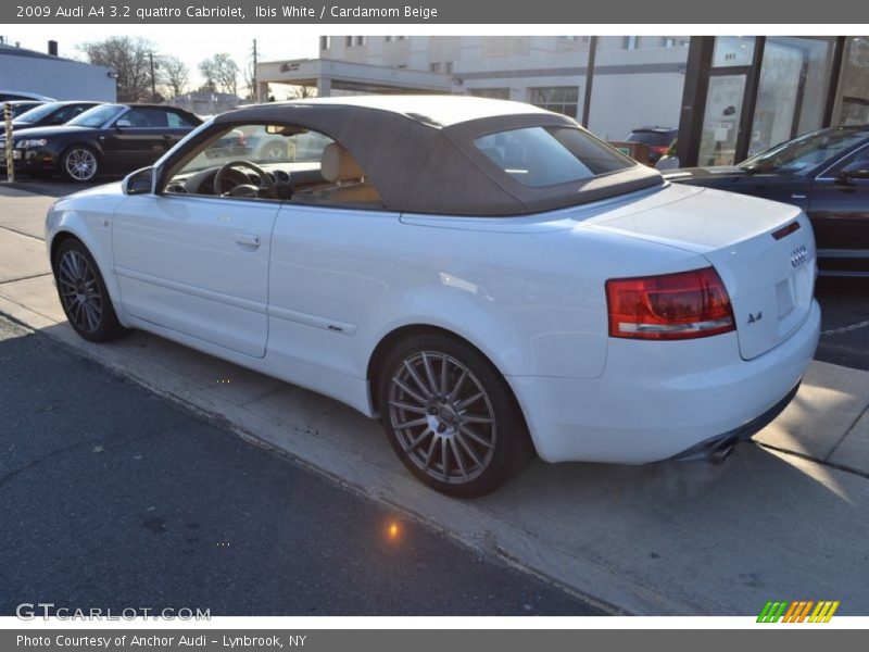 Ibis White / Cardamom Beige 2009 Audi A4 3.2 quattro Cabriolet