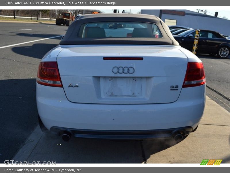 Ibis White / Cardamom Beige 2009 Audi A4 3.2 quattro Cabriolet