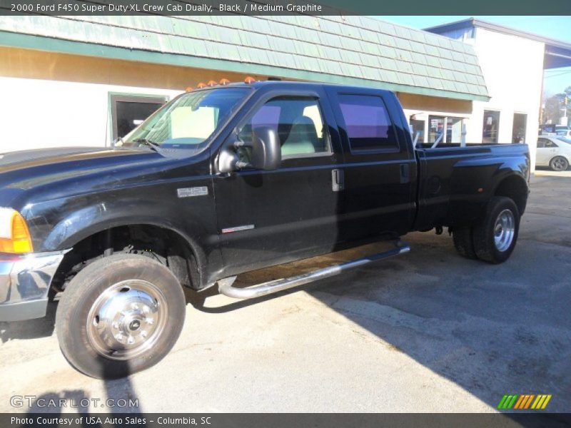 Black / Medium Graphite 2000 Ford F450 Super Duty XL Crew Cab Dually