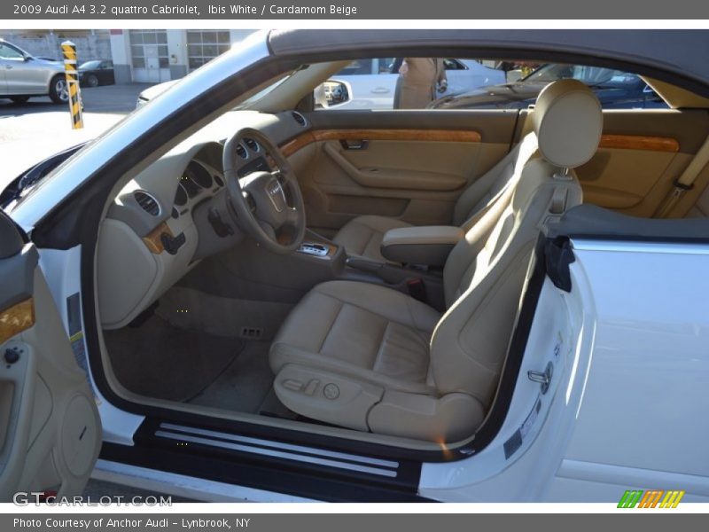 Ibis White / Cardamom Beige 2009 Audi A4 3.2 quattro Cabriolet
