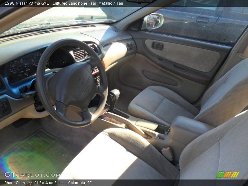 Cultured Sandstone Pearl Metallic / Tan 1998 Nissan Altima GXE