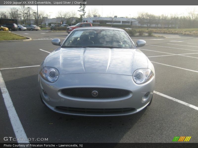 Liquid Silver / Charcoal 2009 Jaguar XK XK8 Convertible
