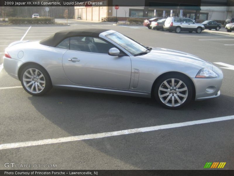 Liquid Silver / Charcoal 2009 Jaguar XK XK8 Convertible