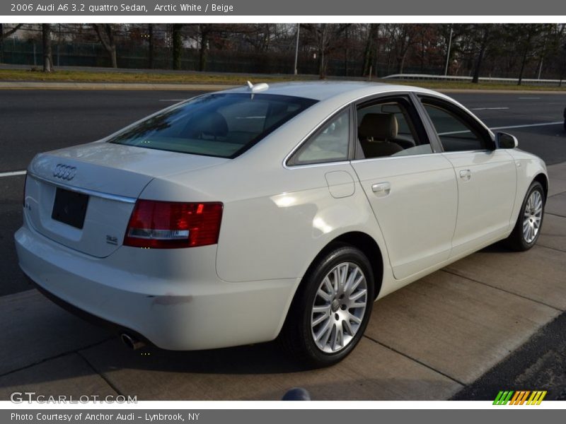 Arctic White / Beige 2006 Audi A6 3.2 quattro Sedan