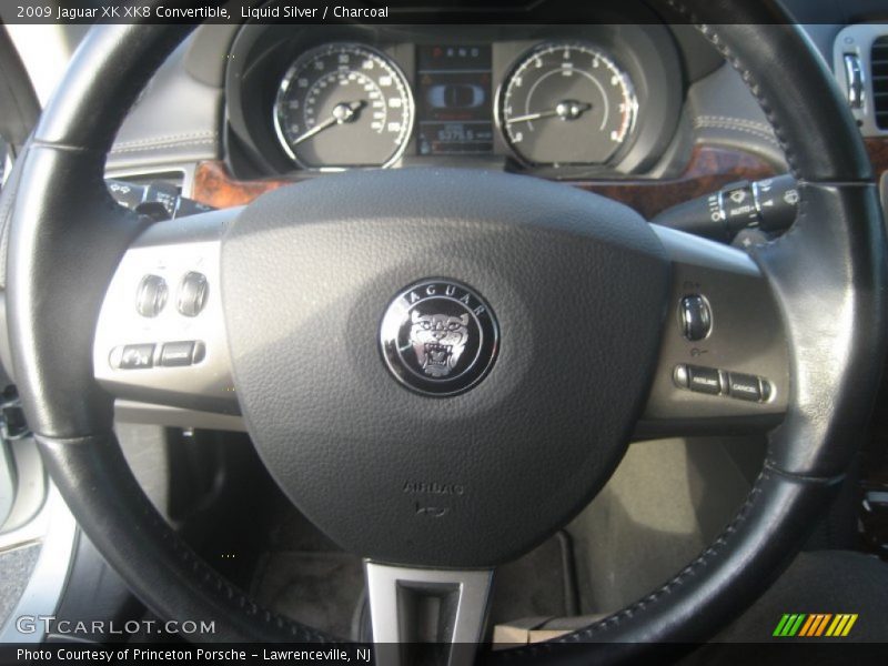 Liquid Silver / Charcoal 2009 Jaguar XK XK8 Convertible