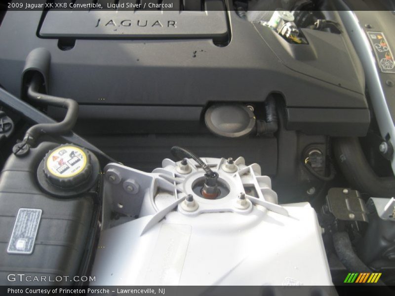 Liquid Silver / Charcoal 2009 Jaguar XK XK8 Convertible