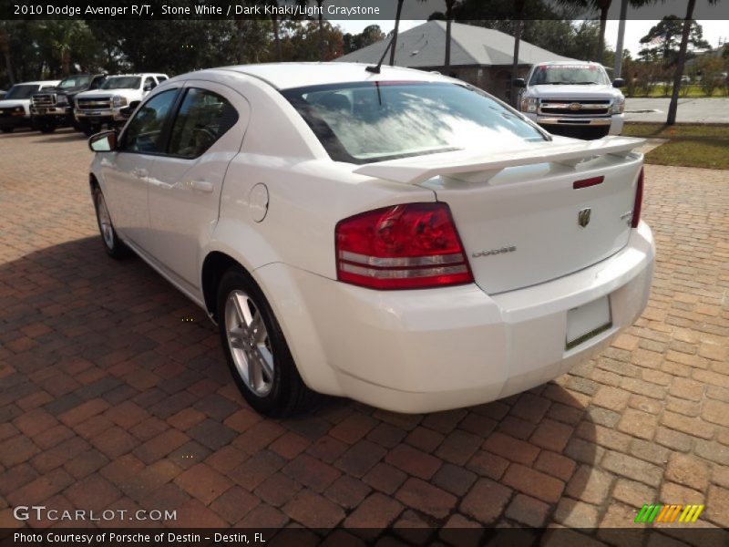 Stone White / Dark Khaki/Light Graystone 2010 Dodge Avenger R/T