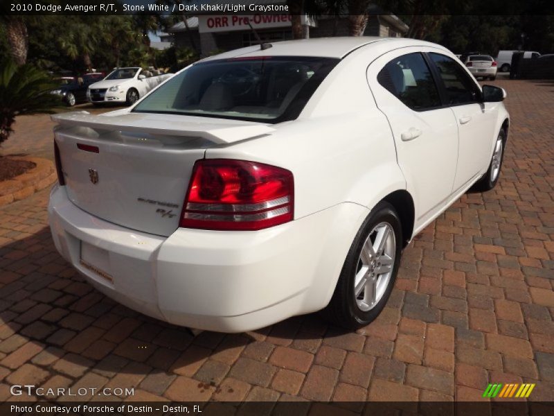 Stone White / Dark Khaki/Light Graystone 2010 Dodge Avenger R/T