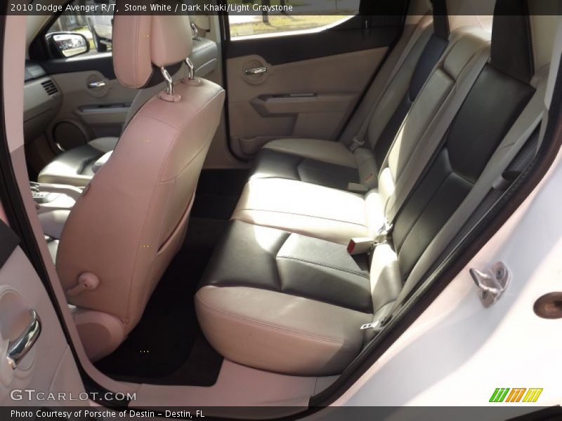 Stone White / Dark Khaki/Light Graystone 2010 Dodge Avenger R/T