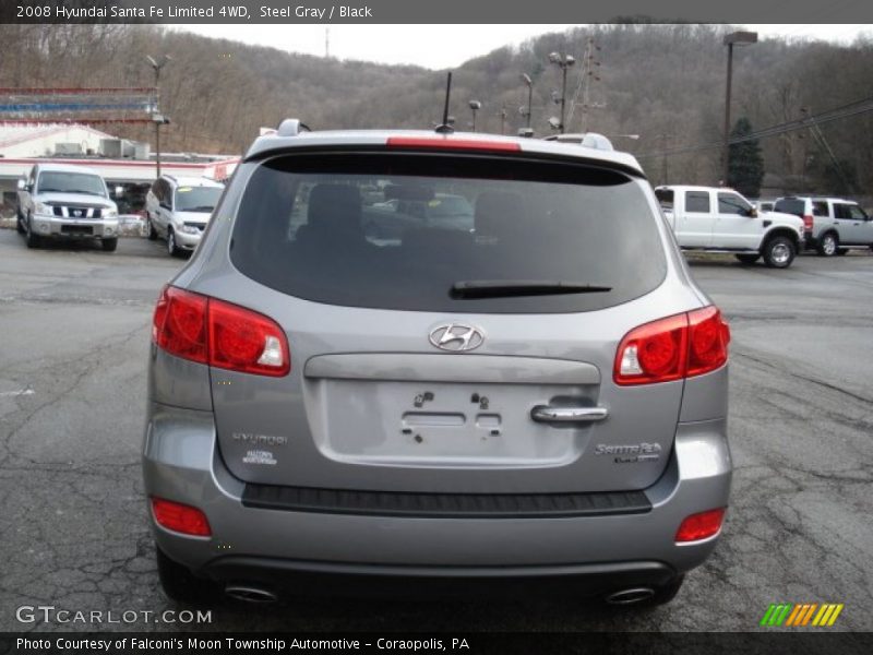 Steel Gray / Black 2008 Hyundai Santa Fe Limited 4WD