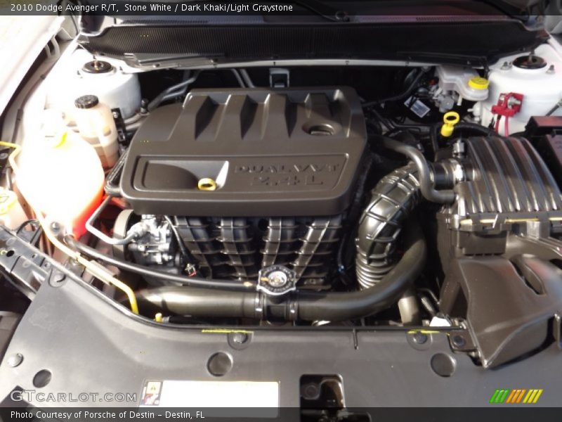 Stone White / Dark Khaki/Light Graystone 2010 Dodge Avenger R/T