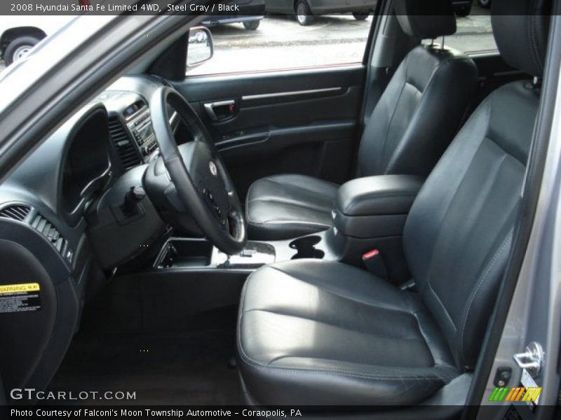 Steel Gray / Black 2008 Hyundai Santa Fe Limited 4WD