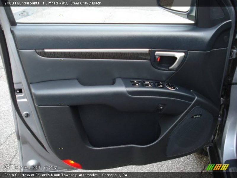 Steel Gray / Black 2008 Hyundai Santa Fe Limited 4WD