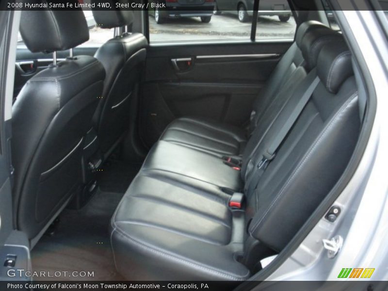 Steel Gray / Black 2008 Hyundai Santa Fe Limited 4WD
