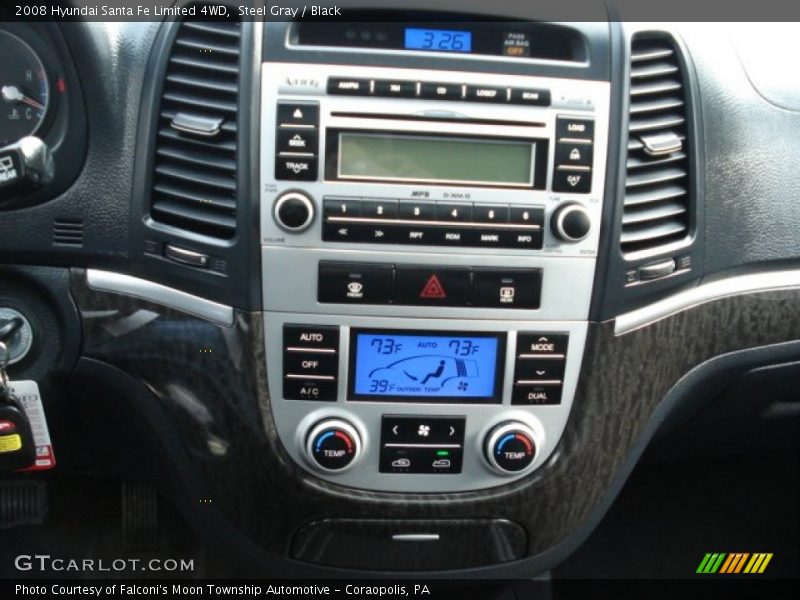 Steel Gray / Black 2008 Hyundai Santa Fe Limited 4WD