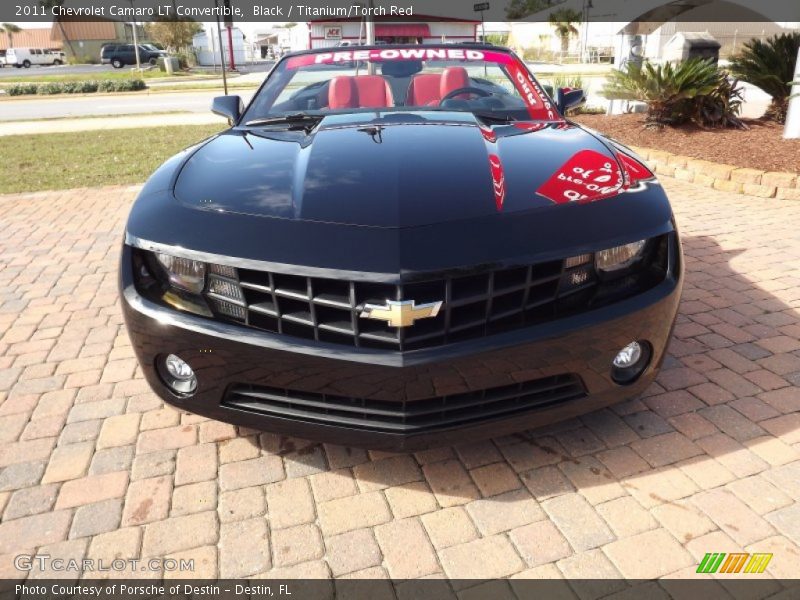 Black / Titanium/Torch Red 2011 Chevrolet Camaro LT Convertible