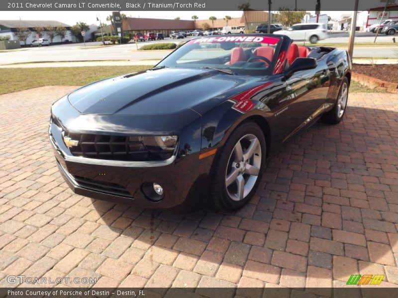 Black / Titanium/Torch Red 2011 Chevrolet Camaro LT Convertible