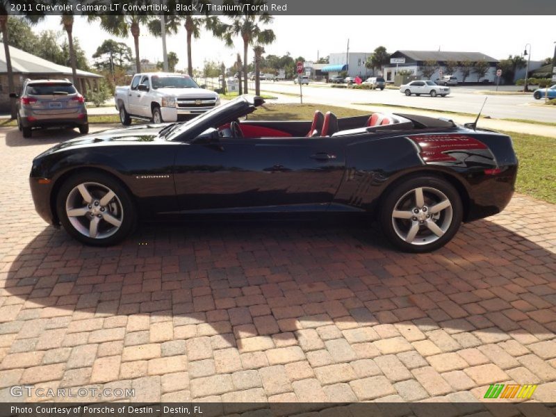 Black / Titanium/Torch Red 2011 Chevrolet Camaro LT Convertible