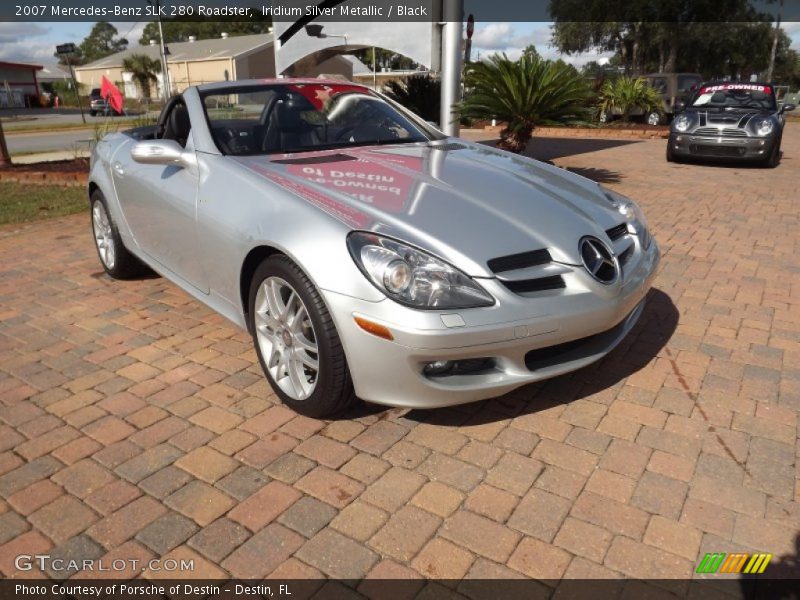 Iridium Silver Metallic / Black 2007 Mercedes-Benz SLK 280 Roadster