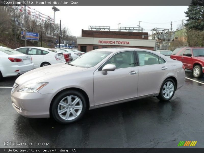 Moon Shell Mica / Light Gray 2009 Lexus ES 350