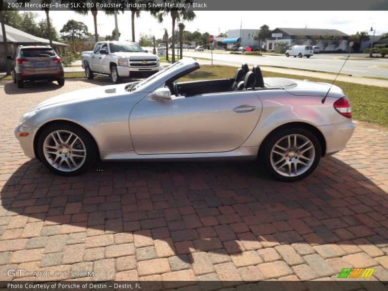 Iridium Silver Metallic / Black 2007 Mercedes-Benz SLK 280 Roadster