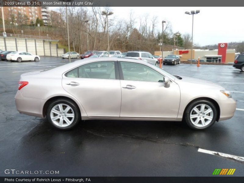 Moon Shell Mica / Light Gray 2009 Lexus ES 350