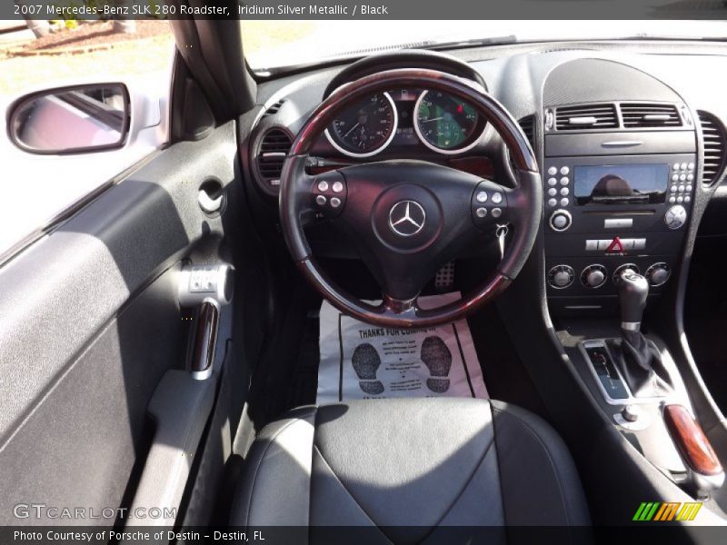 Iridium Silver Metallic / Black 2007 Mercedes-Benz SLK 280 Roadster