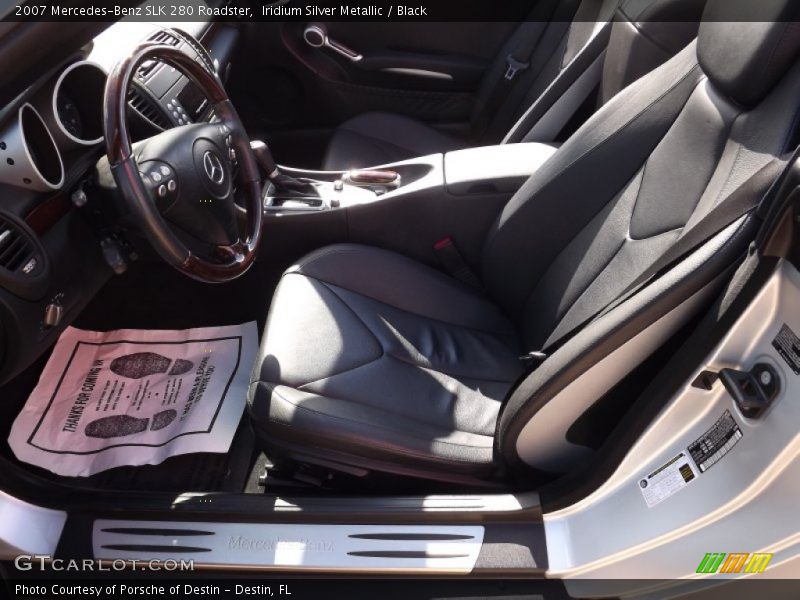 Iridium Silver Metallic / Black 2007 Mercedes-Benz SLK 280 Roadster