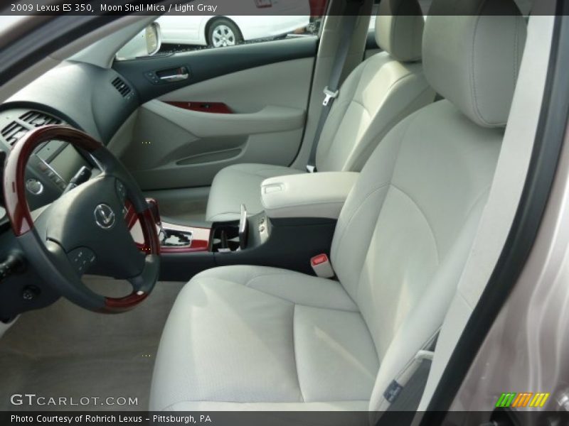 Moon Shell Mica / Light Gray 2009 Lexus ES 350