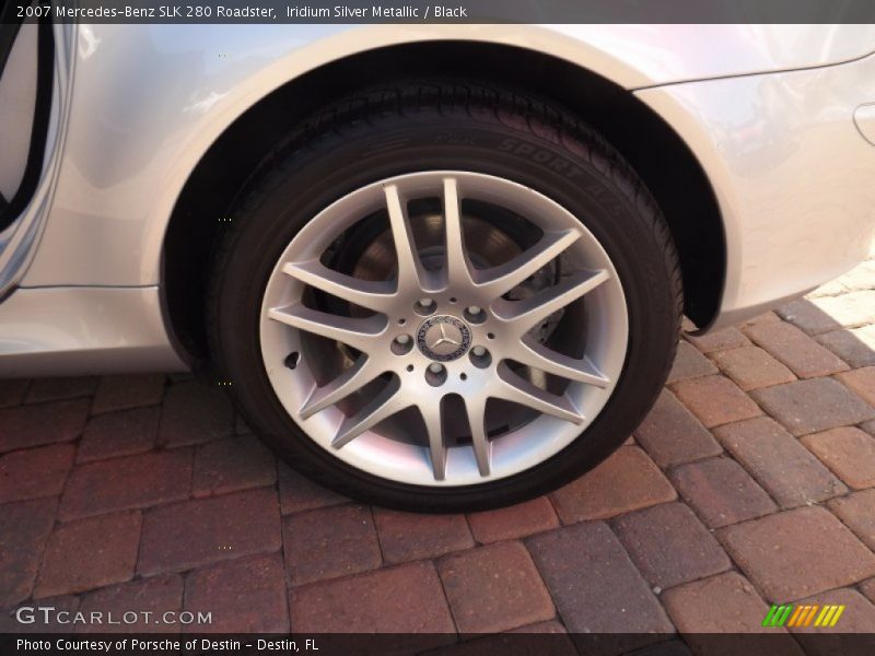 Iridium Silver Metallic / Black 2007 Mercedes-Benz SLK 280 Roadster