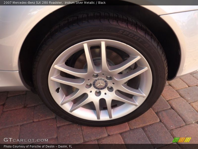 Iridium Silver Metallic / Black 2007 Mercedes-Benz SLK 280 Roadster