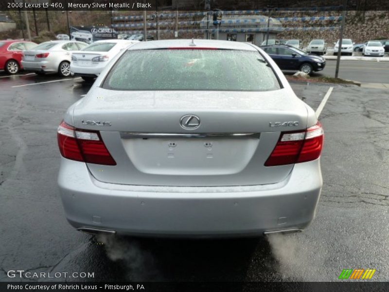 Mercury Silver Metallic / Black 2008 Lexus LS 460